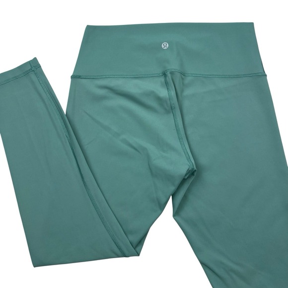 Lululemon Leggings Womens Size 10 Frosted Pine Wunder Under High Rise Tight - Picture 1 of 7